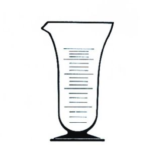 COPO TIPO CÁLICE DE VIDRO GRADUADO 150ML