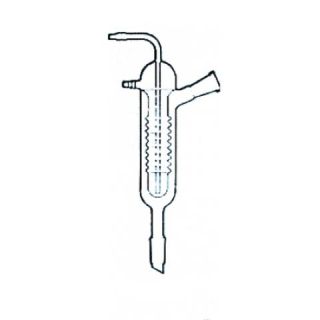 CONDENSADOR DE FREIDRICHS COM 2 JUNTAS MACHO E FÊMEA 24/40 350MM