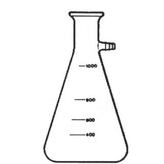 FRASCO KITAZATO COM SAÍDA SUPERIOR DE VIDRO 4000ML