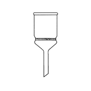 FUNIL DE BUCHNER VIDRO COM PLACA POROSA Nº 01 CAPACIDADE 125ML