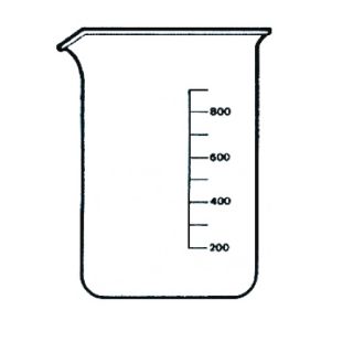 BEQUER VIDRO BOROSILICATO FORMA BAIXA (GRIFFIN) GRADUADO 25ML LABORGLÁS