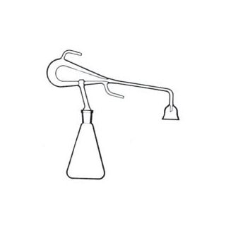 ALAMBIQUE DE FEMEL COMPLETO (ERLENMEYER E DESTILADOR JUNTA 45/50) CAPACIDADE 6000ML