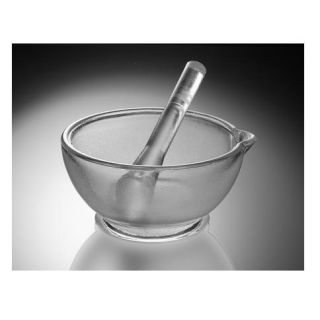 Almofariz com Pistilo em Vidro ø 67mm Capacidade 100ml (gral com Pistilo em Vidro)