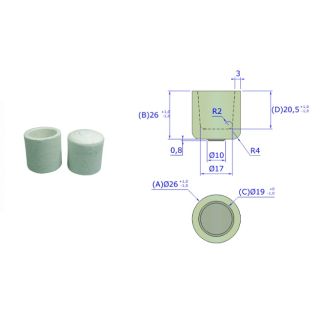 CADINHO ALUMINITE VERDE CX 500UN (COMBUSTÃO INDUÇÃO FORNOS ALTA FREQUENCIA/ANÁLISE CARBONO E ENXOFRE)
