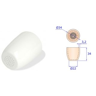 CADINHO TIPO GOOCH DE PORCELANA CAPACIDADE 20ML - G0