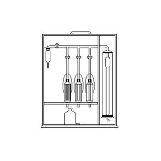 APARELHO DE ORSAT COMPLETO 2 PROVAS (TONEIRA VIDRO)