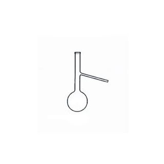 BALÃO DESTILAÇÃO SAÍDA LATERAL FUNDO REDONDO 2000ML