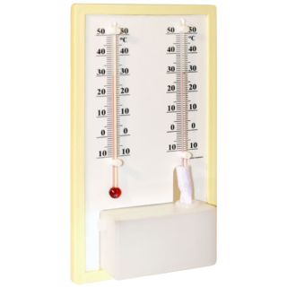 TERMO-HIGRÔMETRO BULBO SECO E ÚMIDO -10+50:1ºC LÍQUIDO BASE PLÁSTICA