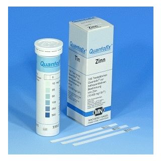TESTE RÁPIDO - INDICADOR DE ESTANHO 0-10-25-50-100-250-500-500mg/l Sn2+ QUANTOFIX