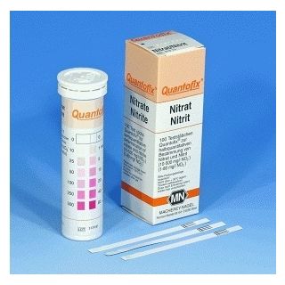 Teste Rapido - Indicador De Nitrato / Nitrito 0-10-25-50-100-250-500 No3-, 0-1-5-10-20-40-80 No2- Mg/L Quantofix