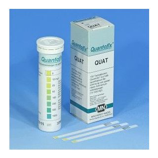 TESTE RÁPIDO - INDICADOR DE QUAT 0-10-25-50-100-250-500-1000mg/l QUANTOFIX