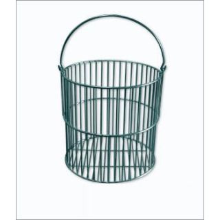 CESTO REDONDO DE ARAME ZINCADO COM ALÇA DIMENSOES 25X25CM