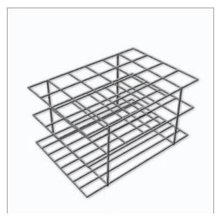 SUPORTE PARA TUBO DE ENSAIO DE ARAME INOX - 300 TUBOS DE 16MM