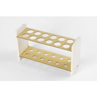 Suporte Para Tubo De Ensaio De Madeira - 12 Tubos De 13Mm