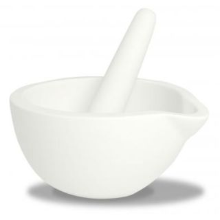 Almofariz com Pistilo de Porcelana Capacidade 2500ml (Gral com Pistilo) - Chiarotti