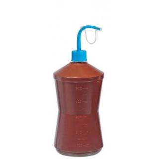 Almotolia PE Marrom Bico Curvo Capacidade 500mL - J.Prolab