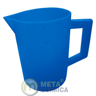 Jarra PE Graduado no Molde Cor Azul Capacidade 3000ml (caneco PE Graduado)