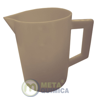 Jarra PE Graduado no Molde Cor Bege Capacidade 5000ml (caneco PE Graduado)