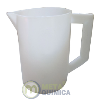 Jarra PE Graduado no Molde Cor Branca Capacidade 3000ml (caneco PE Graduado)