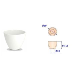 CADINHO FUSÃO DE PORCELANA FORMA MÉDIA CAPACIDADE 100ML - UM-100 - UNILAB