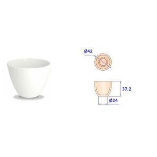 CADINHO FUSÃO DE PORCELANA FORMA MÉDIA CAPACIDADE 30ML - UM-030 - UNILAB