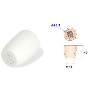 CADINHO TIPO GOOCH DE PORCELANA FORMA ALTA CAPACIDADE 25ML - UGA-025 - UNILAB