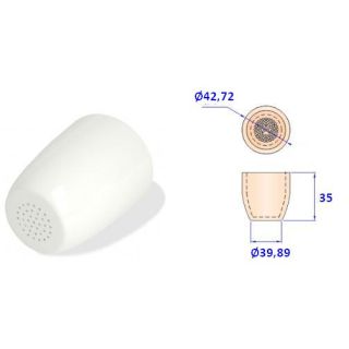 CADINHO TIPO GOOCH DE PORCELANA FORMA BAIXA CAPACIDADE 20ML - UGB-020 - UNILAB