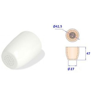 CADINHO TIPO GOOCH DE PORCELANA FORMA BAIXA CAPACIDADE 40ML - UGB-040 - UNILAB