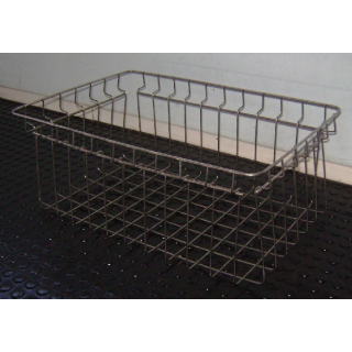 Cesto Retangular De Arame Zincado Com Alca Dimensoes 35x30x10cm