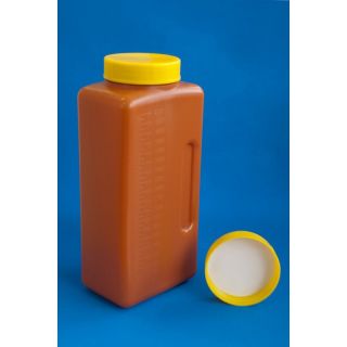 Coletor 24 Horas Ambar 2000Ml Pe Tampa Rosqueavel - J.Prolab