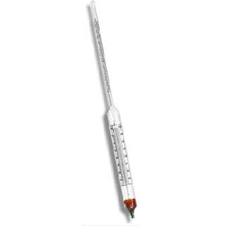 Densimetro Sacarimetro de Brix 10/40:0,5g/ml com Termometro 0+50:1C HG