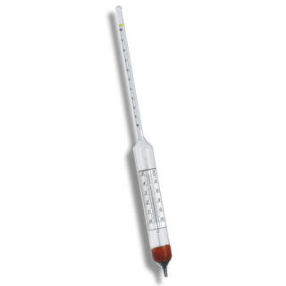 DENSÍMETRO ÓLEOS MINERAIS 0,800/0,850:0,0005 300MM COM TERMÔMETRO 0+50:1C LV
