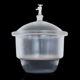 Dessecador de Vidro Completo (Fundo, Tampa Torneira e Placa/disco de Porcelana) Ø 240mm