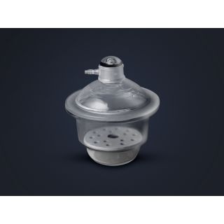 Dessecador De Vidro Completo (Fundo, Tampa Com Luva E Placa/disco De Porcelana) Diam. 210mm