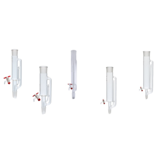 EXTRATOR DE SOXHLET ( SÓ A  CORNETA COM JUNTA FÊMEA 55/50 E JUNTA MACHO 24/40 ) C/ TORNEIRA TEFLON GRANDE