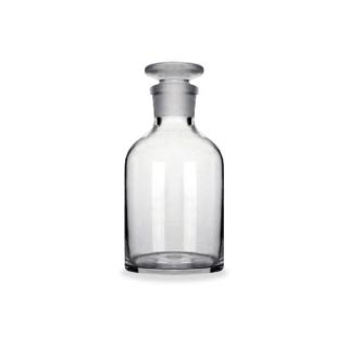 FRASCO REAGENTE ALCALINO INCOLOR BOCA ESTREITA COM ROLHA DE VIDRO 1000ML