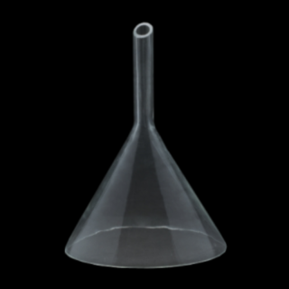 Funil Analítico Haste Curta Ø 120mm - Capacidade 250mL