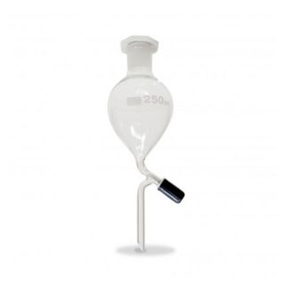 FUNIL SEPARAÇÃO (TIPO BOLA) ROLHA POLI E TORNEIRA ROSCA FLOW 500ML