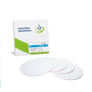 Papel Filtro Quantitativo Faixa Azul ø 11cm 100un