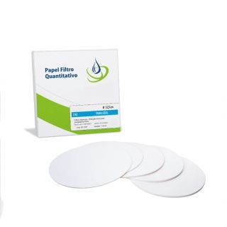 Papel Filtro Quantitativo Faixa Azul ø 24cm 100un