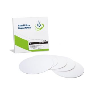 Papel Filtro Quantitativo Faixa Preta ø 12,5cm 100un