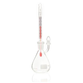 Picnômetro De Vidro Com Termômetro –10 + 50°C Enchimento a Liquido Capacidade 10ml