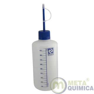 Pissete / Frasco lavador Graduado Capacidade 1000mL - Bico Reto