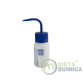 Pissete / Frasco Lavador Graduado Capacidade 125mL - Bico Curvo