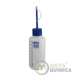 Pissete / Frasco Lavador Graduado Capacidade 500mL - Bico Reto