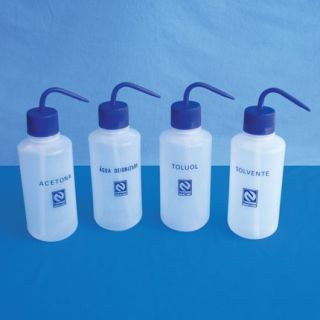 PISSETE / FRASCO LAVADOR ESPECÍFICO PARA METANOL CAPACIDADE 500ML - BICO CURVO