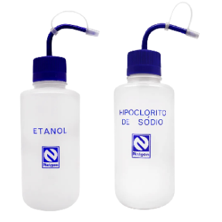 Pissete / Frasco Lavador Especifico para Solvente Capacidade 1000ml - Bico Curvo