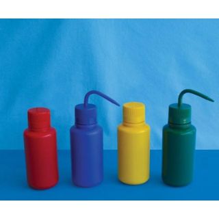 PISSETE / FRASCO LAVADOR SEM GRADUAÇÃO COR VERDE CAPACIDADE 500ML - BICO CURVO