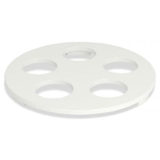 Placa (disco) de Porcelana para Dessecador com Pes e Furos Grandes - Diametro 140mm - Chiarotti