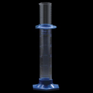 Proveta de Vidro Graduada Base Sextavada de Poli Capacidade 25ml (hexagonal)